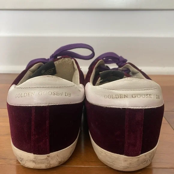 Golden Goose Purple Velvet Sneakers - Picture 4 of 6